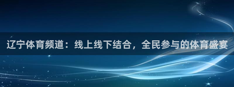 辽宁体育频道：线上线下结合，全民参与的体育盛宴